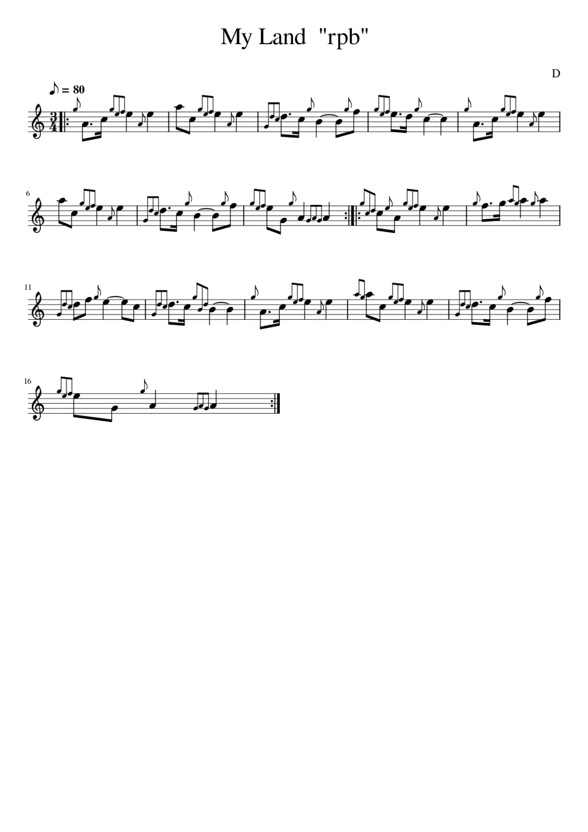 My Land rpb - Page 1