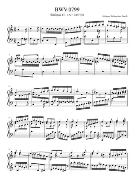 Sinfonia in A minor BWV 799