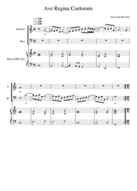 Ave Regina coelorum (see textpage for other settings by Rosetta)