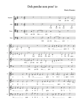 Deh perche non poss' io