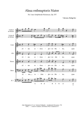 Alma Redemptoris Mater, Op. XVI, No. 4