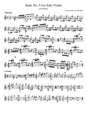 6 Suites for Solo Violin