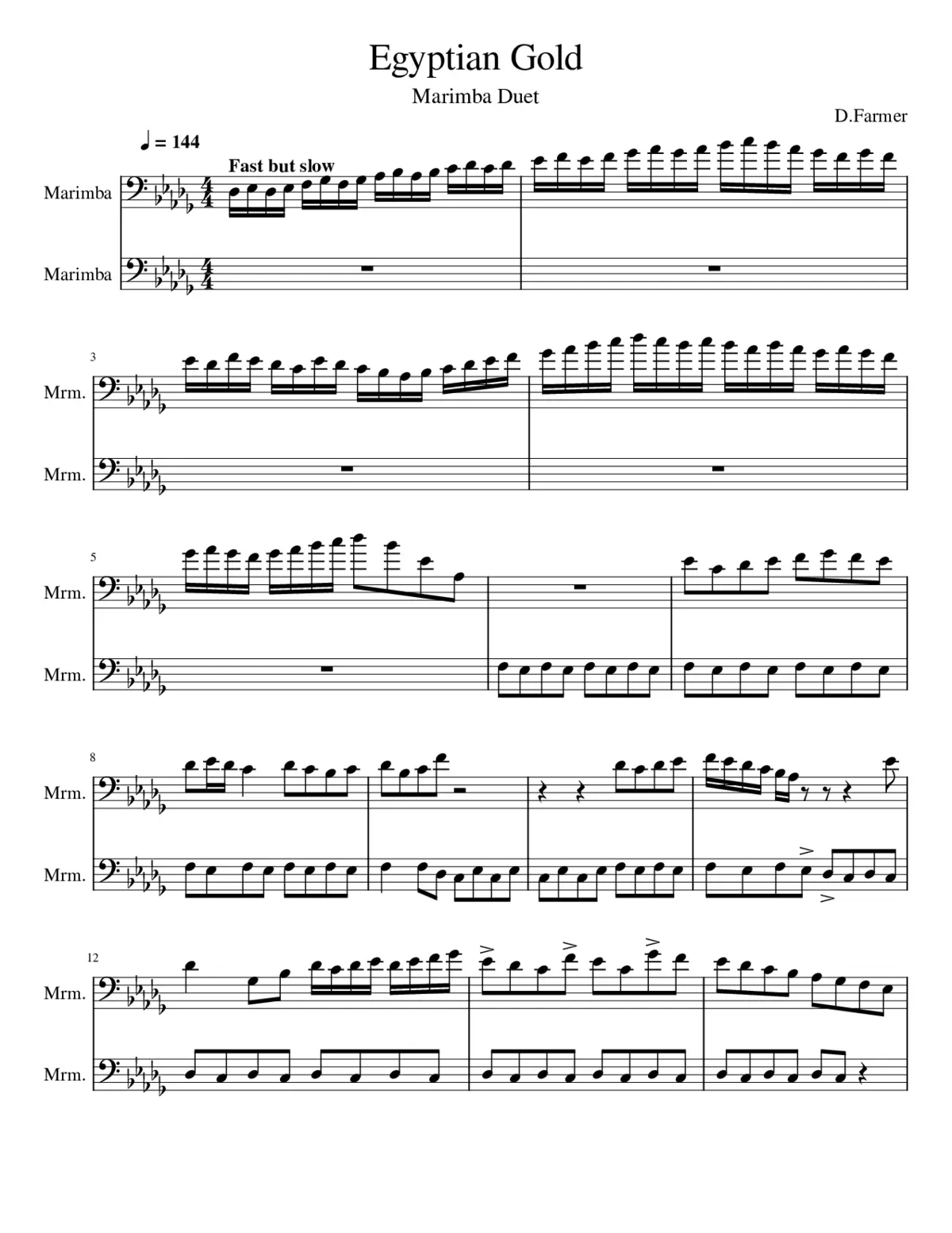 Egyptian Gold - Page 1