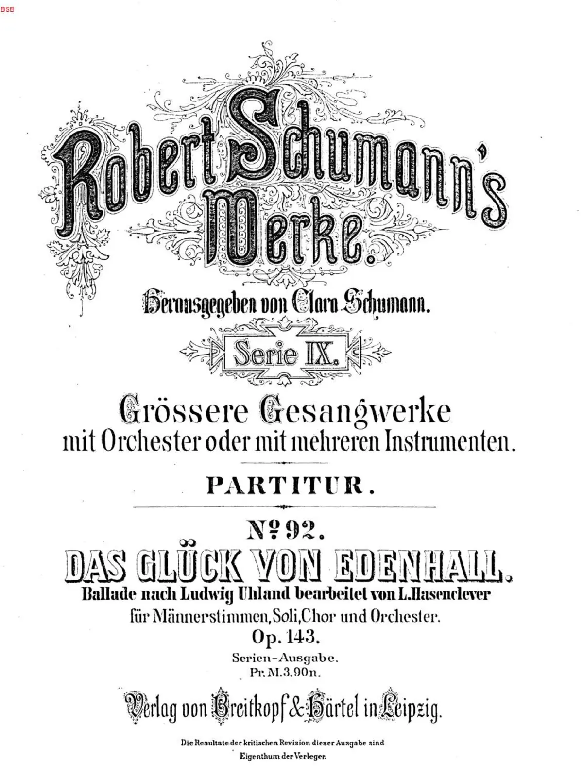Das Glück von Edenhall - Page 1