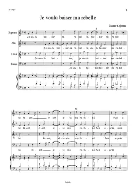 Je voulu baiser ma rebelle