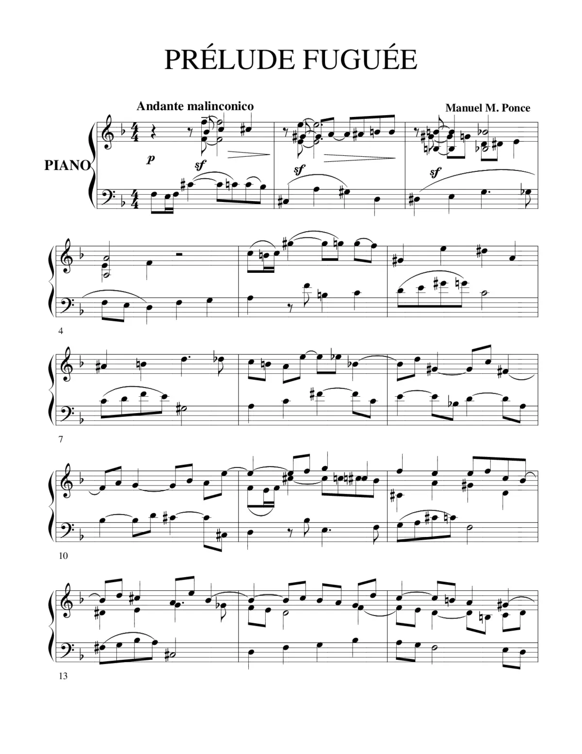 Prélude fugueé - Page 1