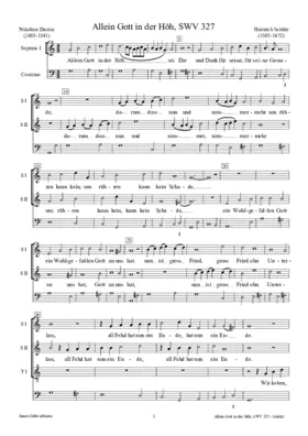 Allein Gott in der Höh, SWV 327