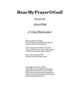 Hear my prayer, O God!