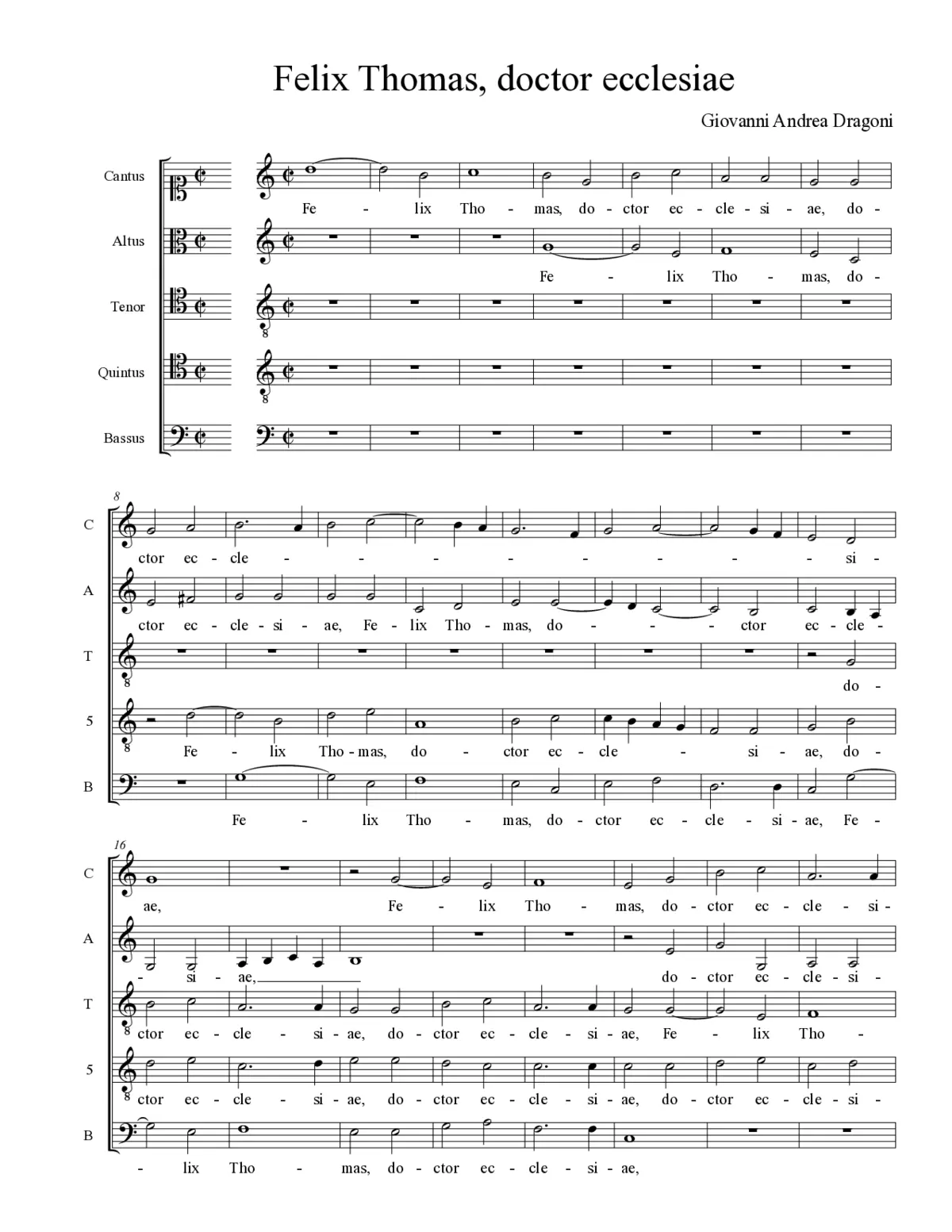 Felix Thomas, doctor ecclesiae - Page 1