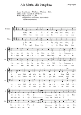 Als Maria, die Jungfraw schon