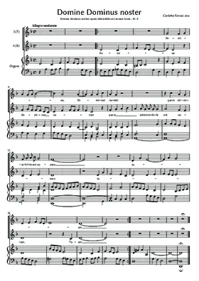 Domine Dominus noster