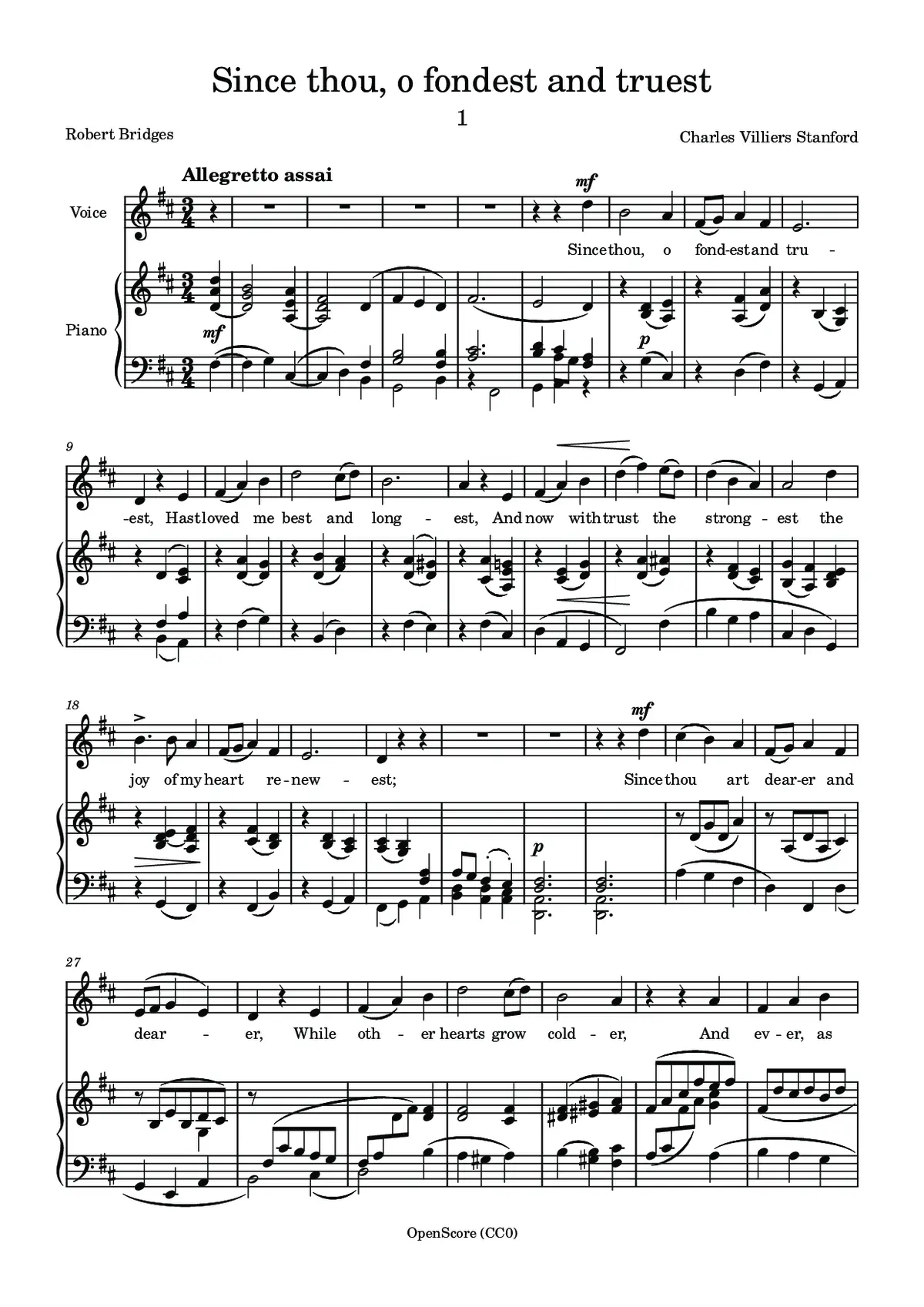 Since thou, o fondest and truest - Page 1