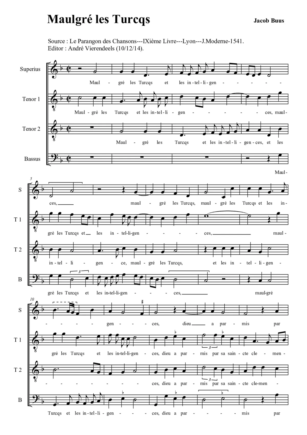 Maulgré les Turcqs - Page 1