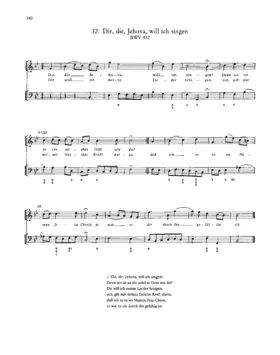 Dir, dir, Jehova, will ich singen