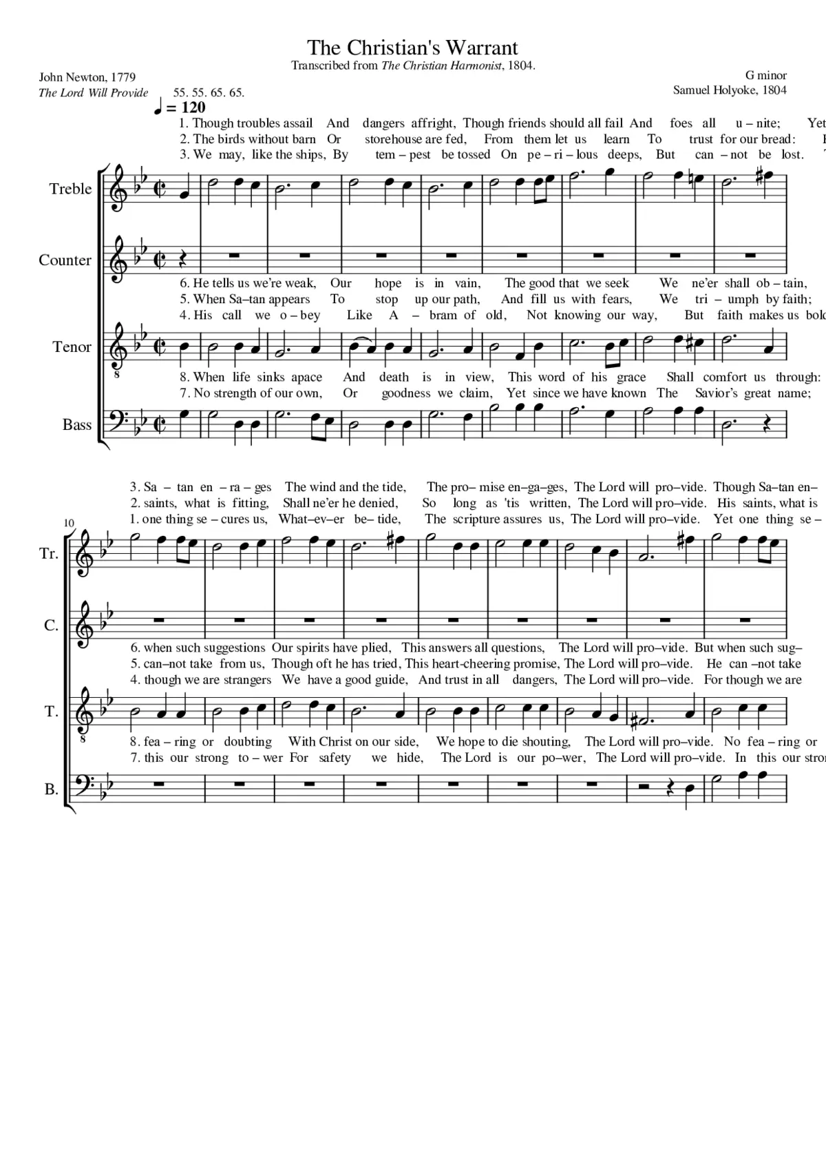 The Christian's Warrant - Page 1