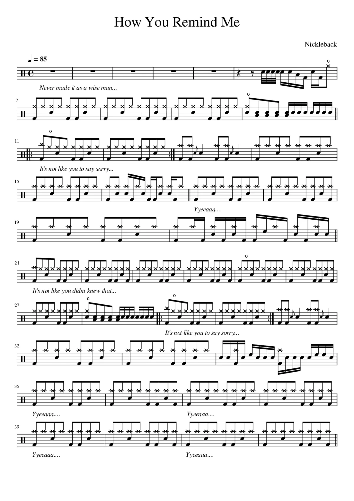 how you remind me - Page 1