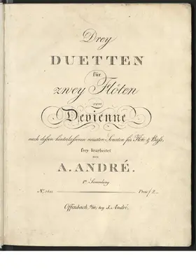 3 Flute Sonatas, Op.Posth.