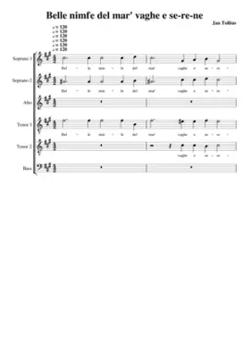 Belle nimfe del mar' vaghe e serene