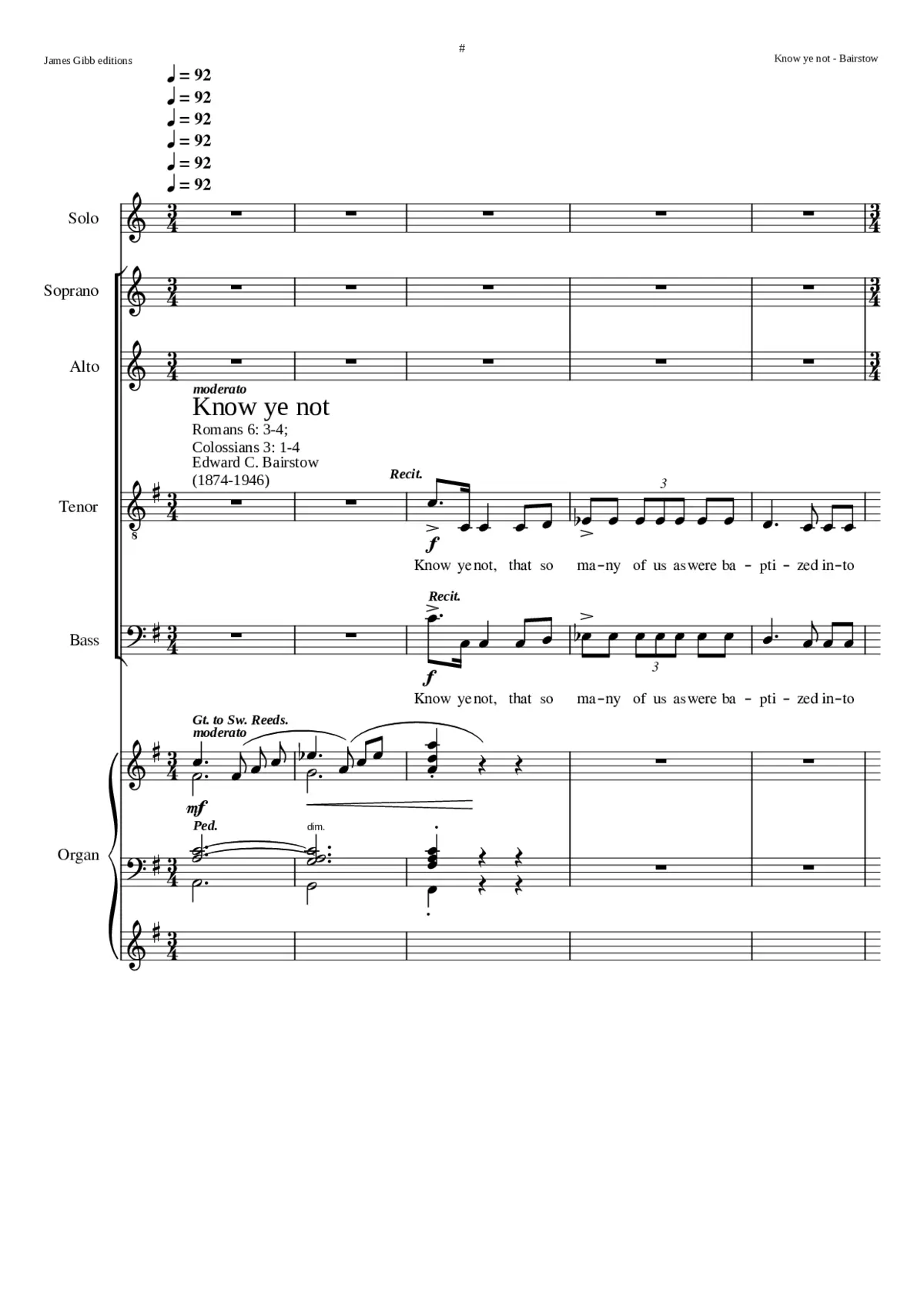 Know ye not - Page 1