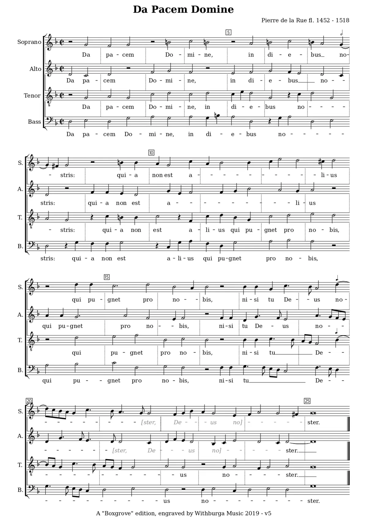 Da pacem Domine - Page 1