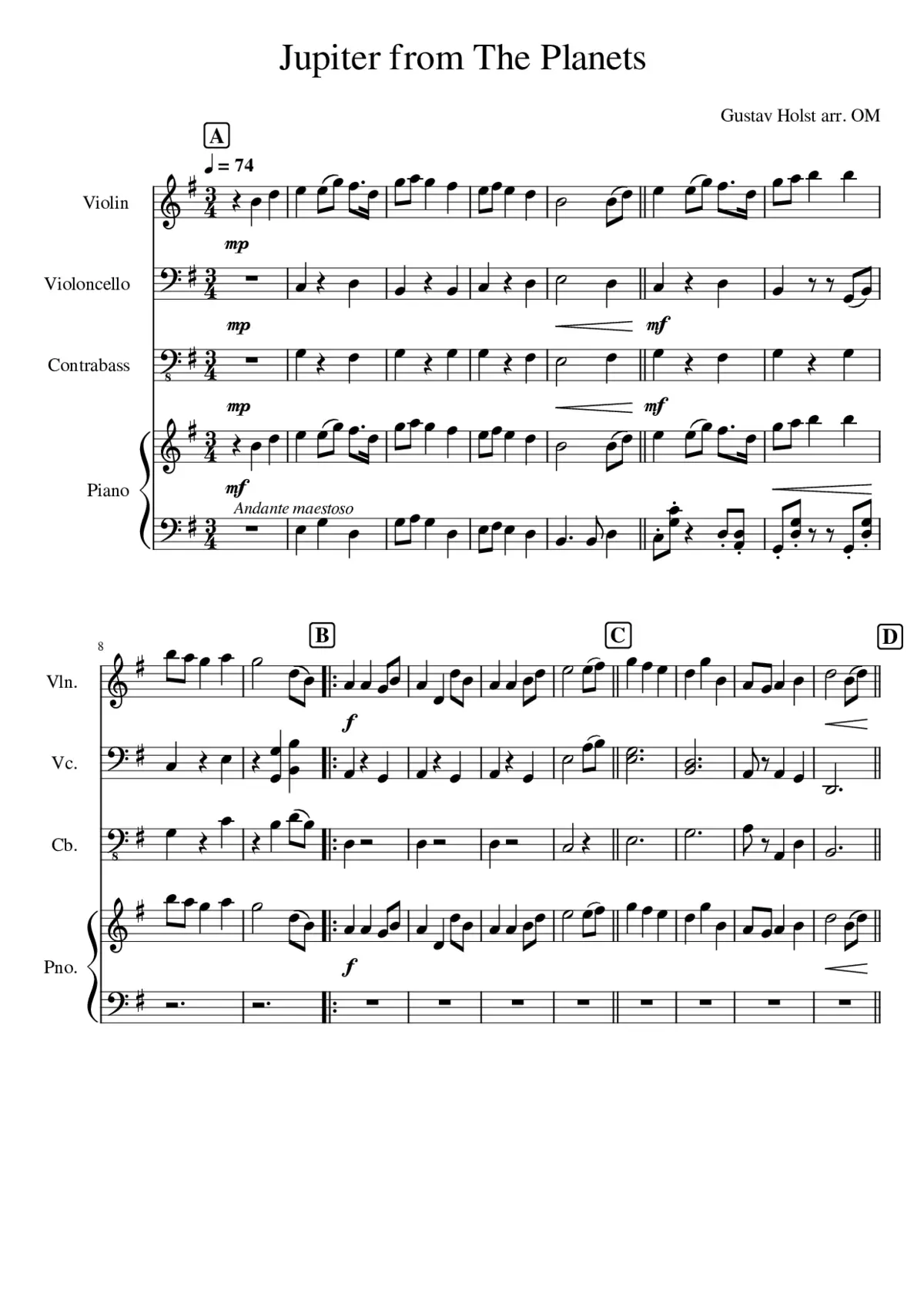 The Planets Op.32 - Page 1