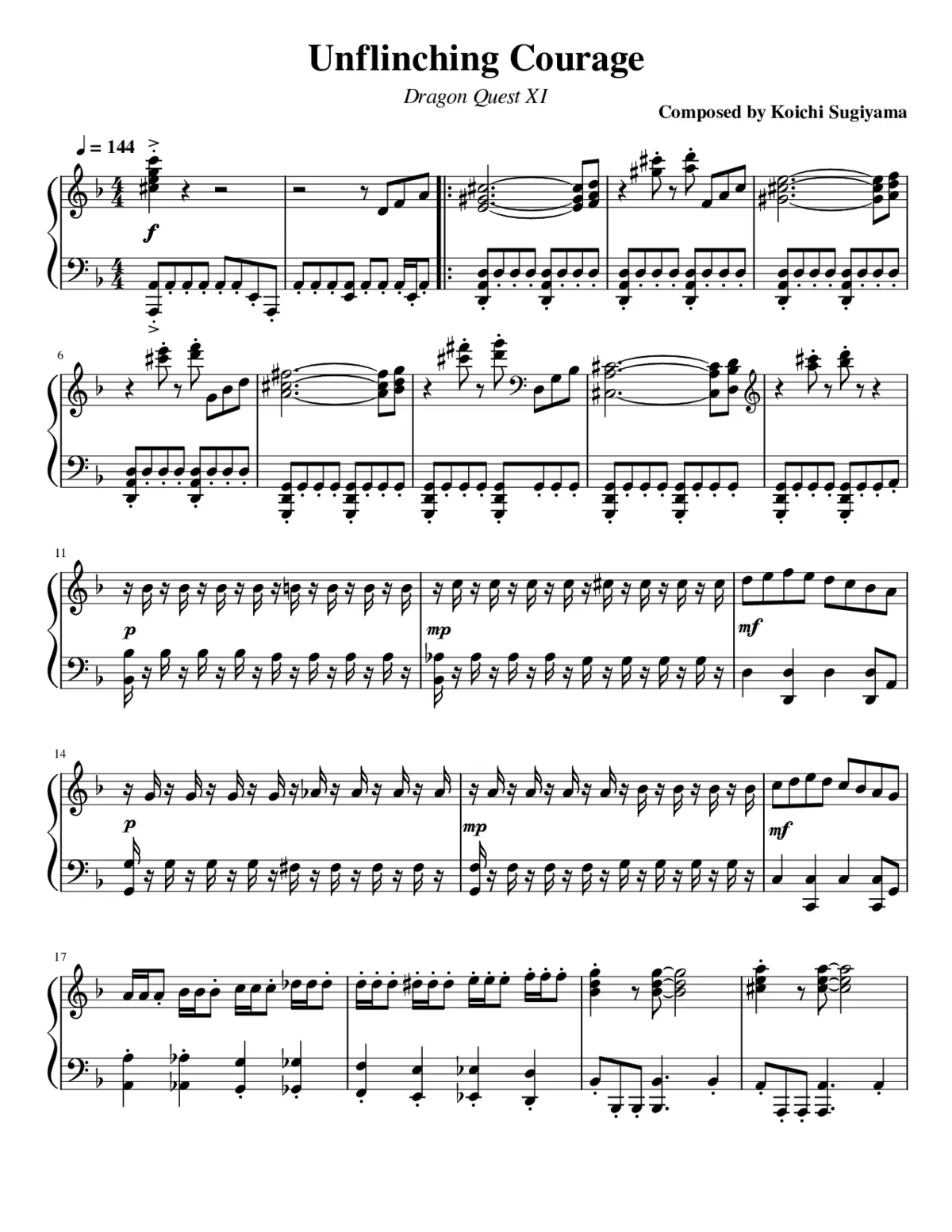 Dragon Quest XI - Unflinching Courage - Page 1