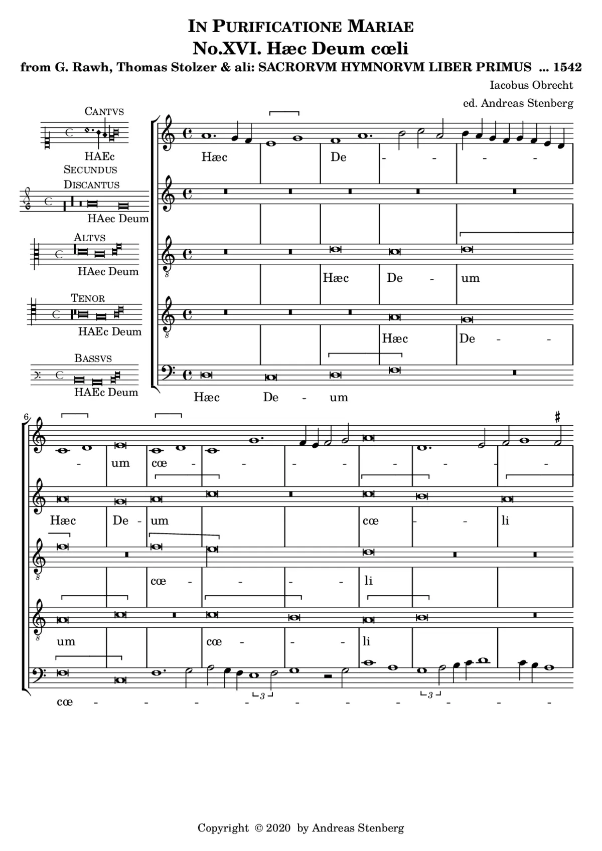Haec Deum caeli - Page 1