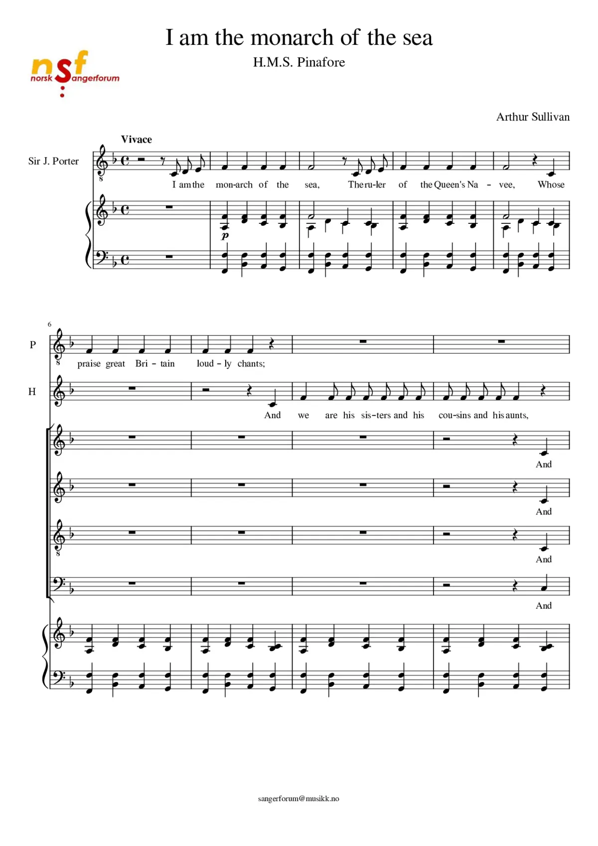 H.M.S. Pinafore - Page 1