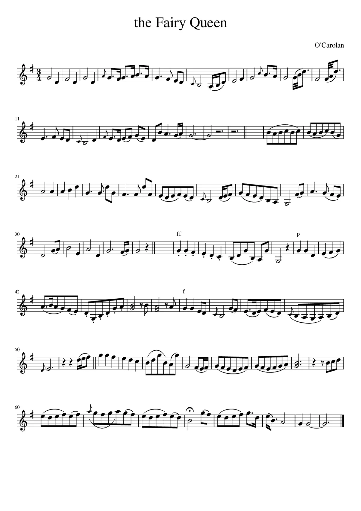 The Fairy Queen - Page 1