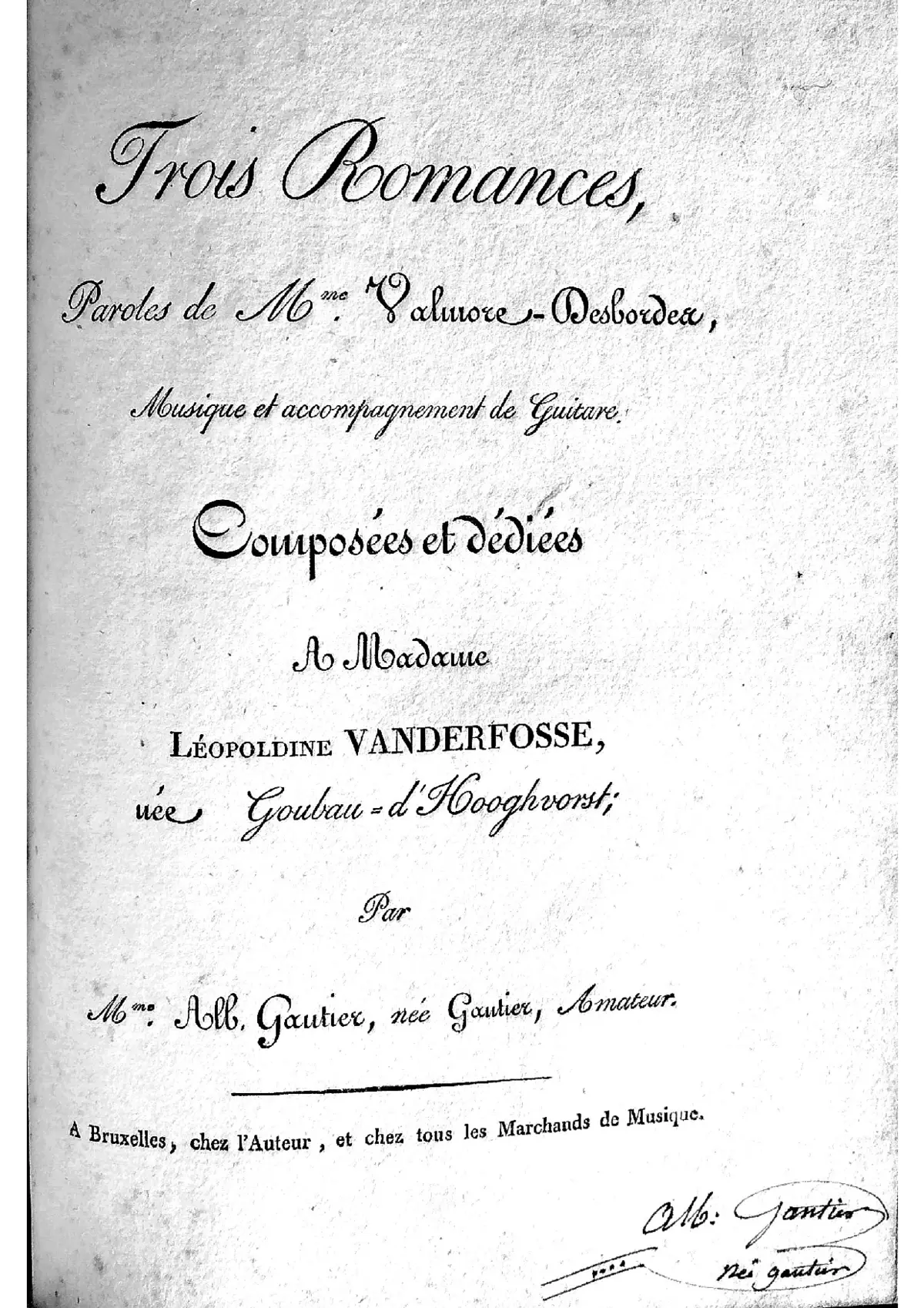 Trois romances - Page 1