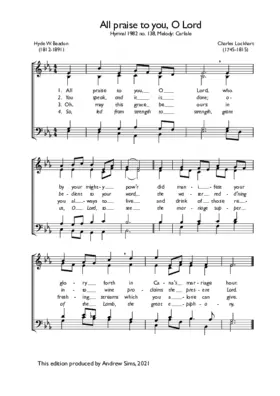 All praise to you, O Lord