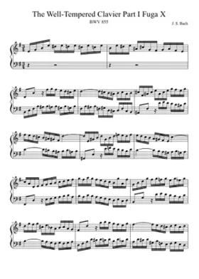 Prelude and Fugue in E minor BWV 855