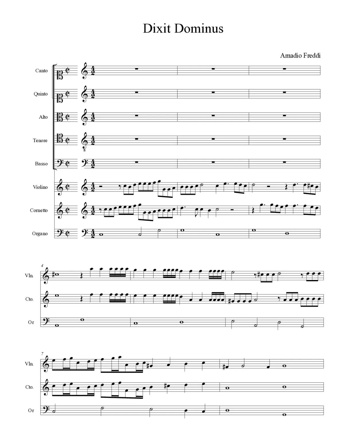 Dixit Dominus - Page 1