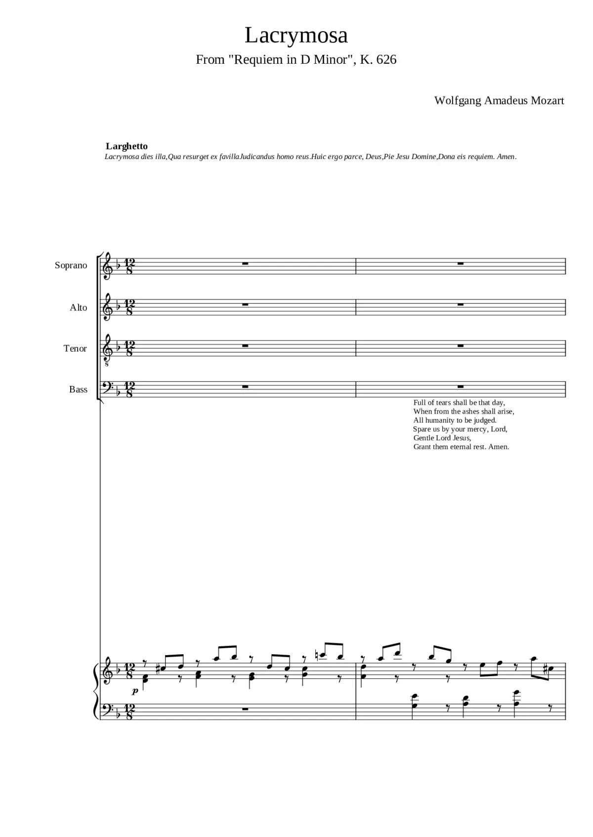Requiem in D minor K.626 - Page 1
