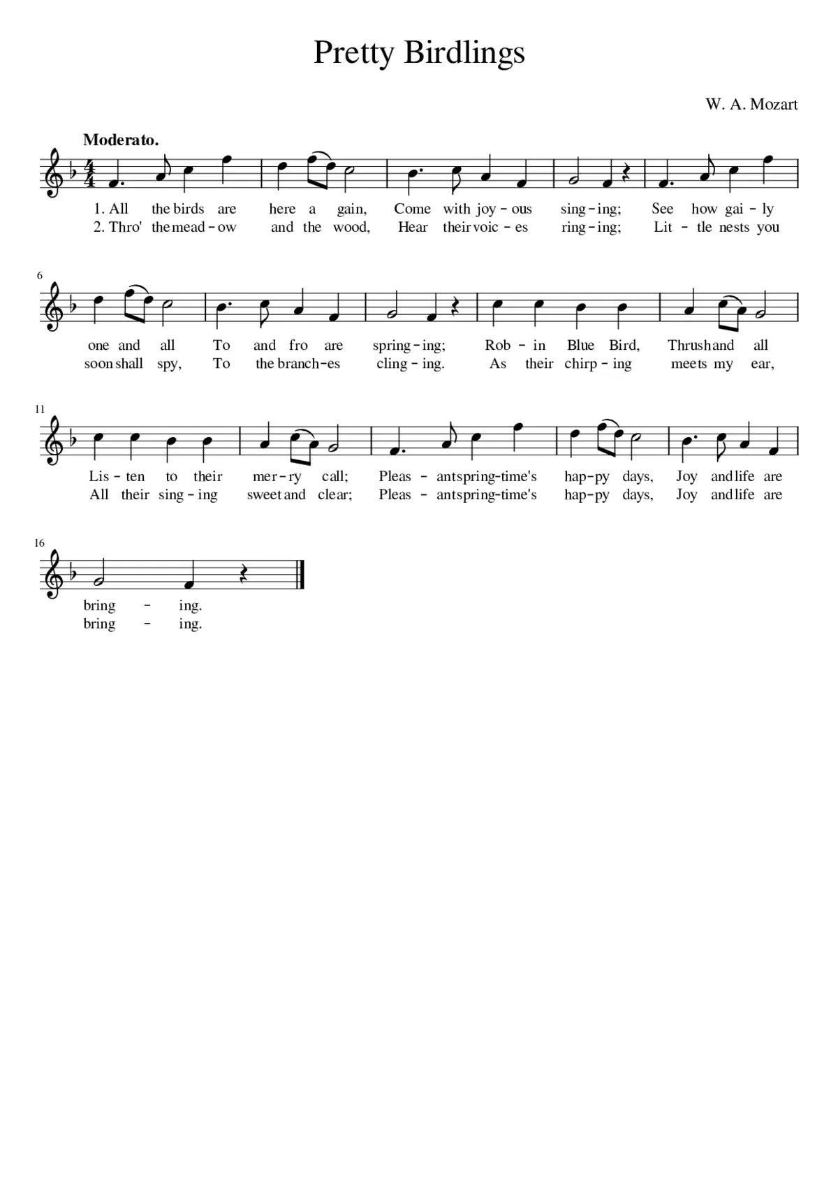 Pretty Birdlings - Page 1