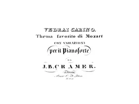 Variations on Mozart’s ‘Vedrai Carino’