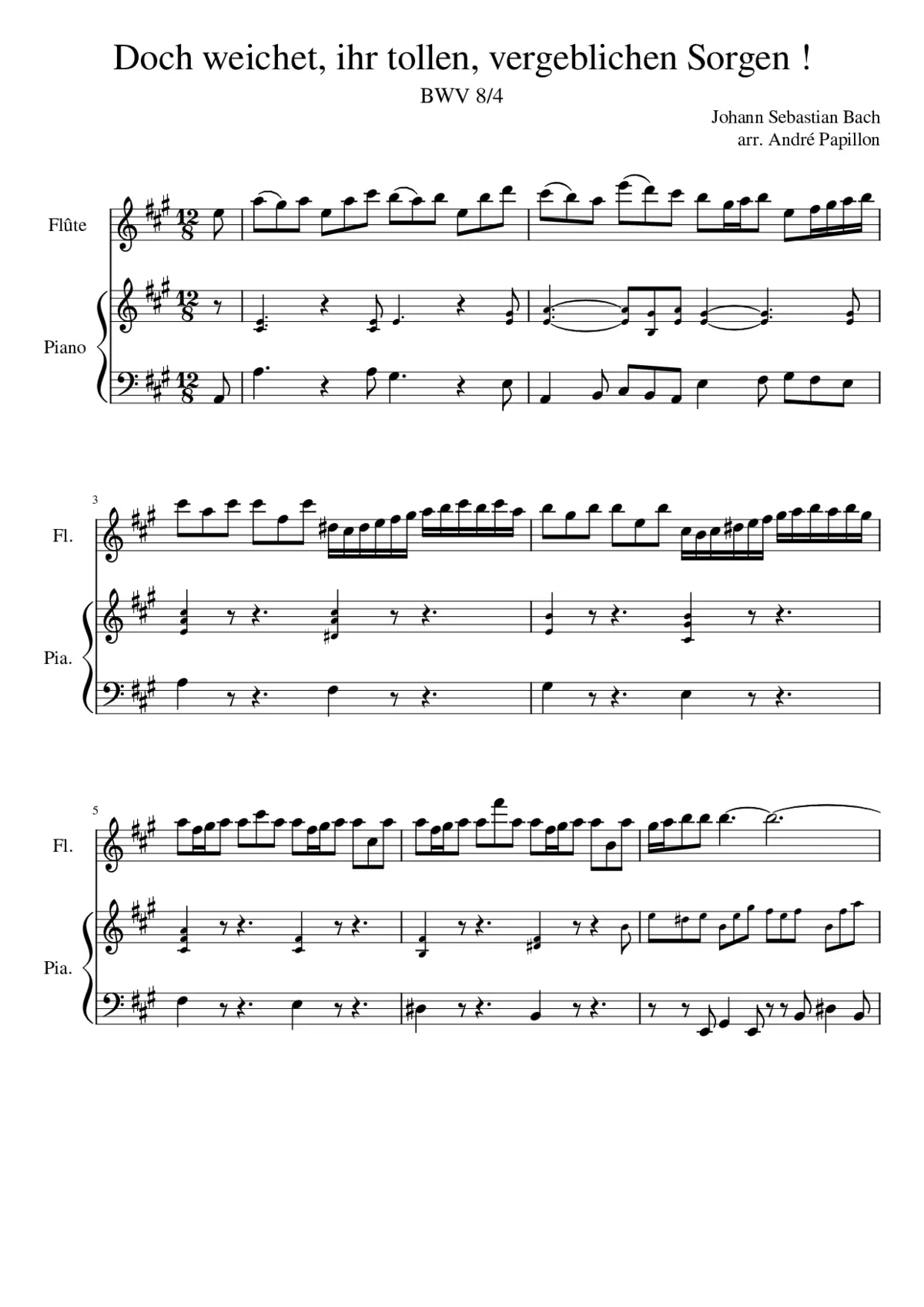 Liebster Gott wenn werd ich sterben? BWV 8 - Page 1