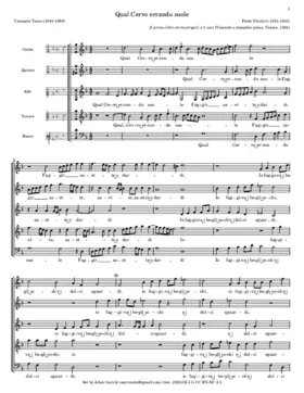 Qual Cervo errando suole