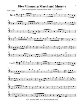16 Arrangements for Bass Recorder