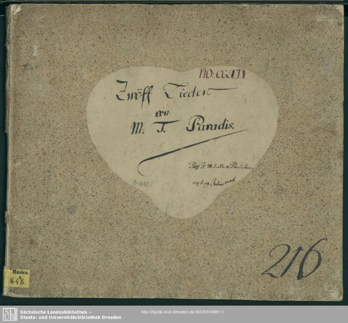12 Lieder, 1786 - Page 1