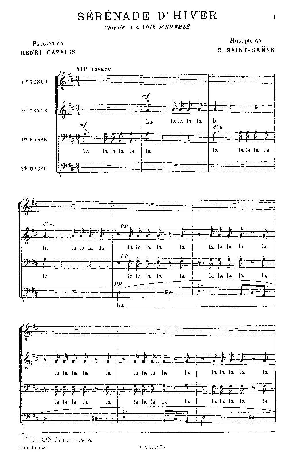 Sérénade d'hiver - Page 1