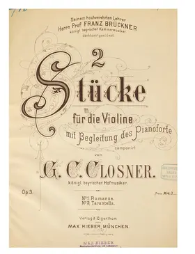 2 Stücke für die Violine mit Begleitung des Pianoforte