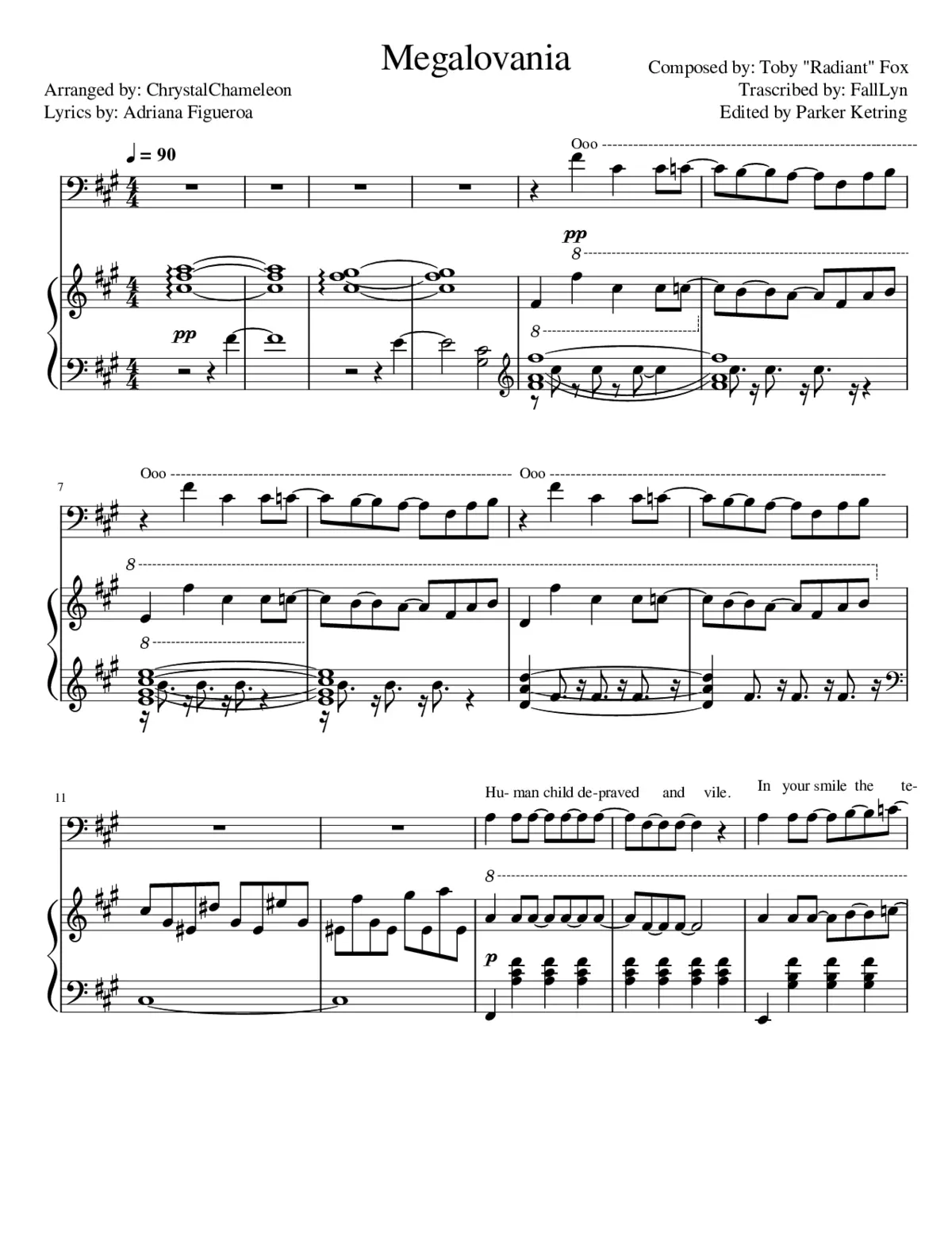 Megalovania - Page 1