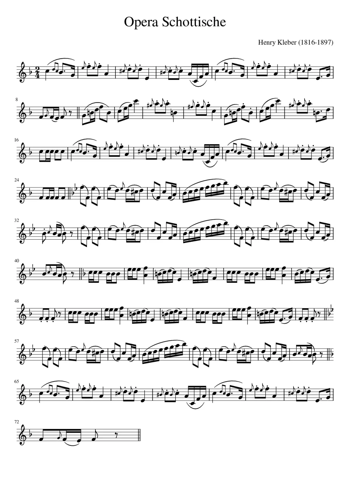 Opera Schottische - Page 1