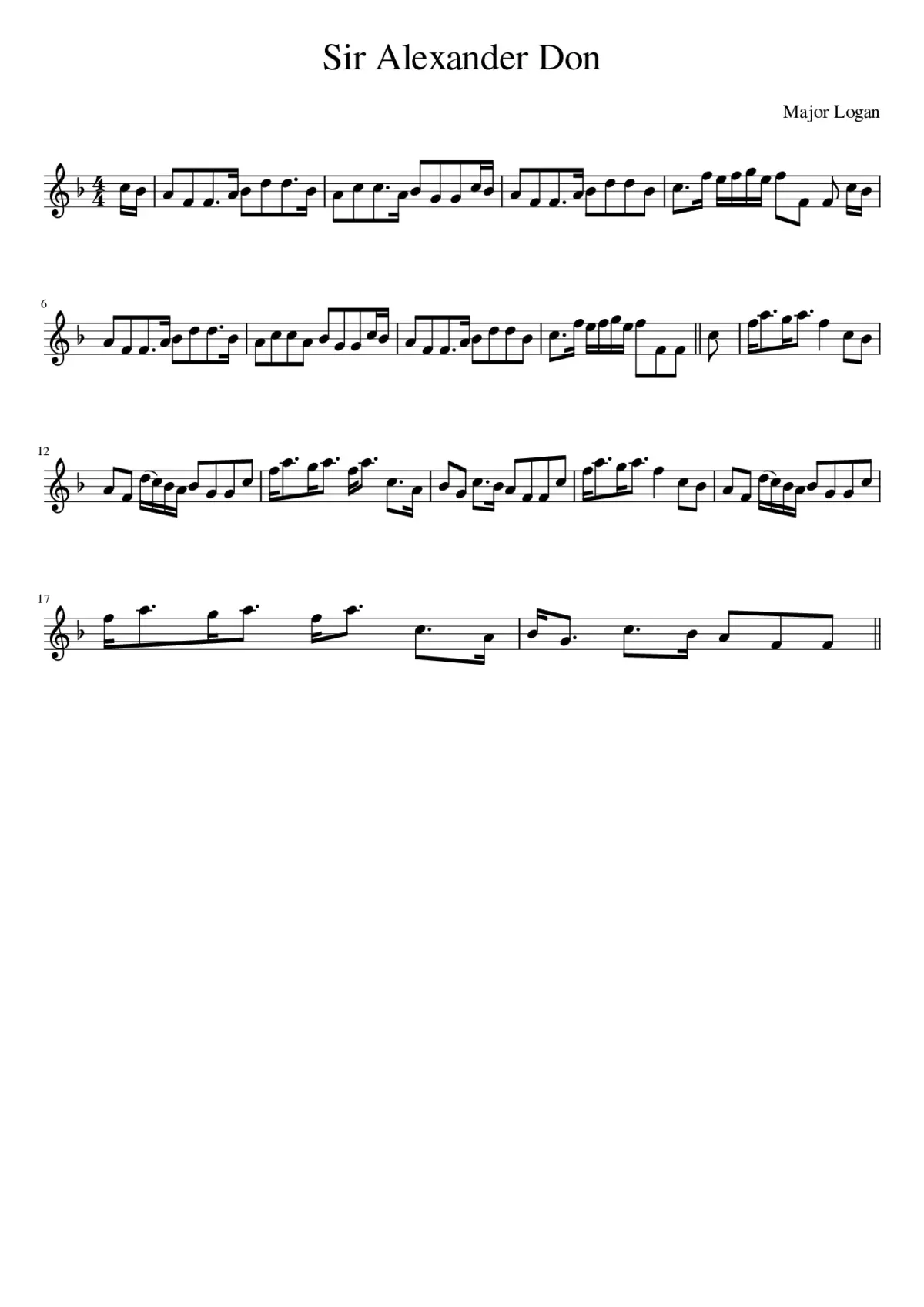 Sir Alexander Don - Page 1