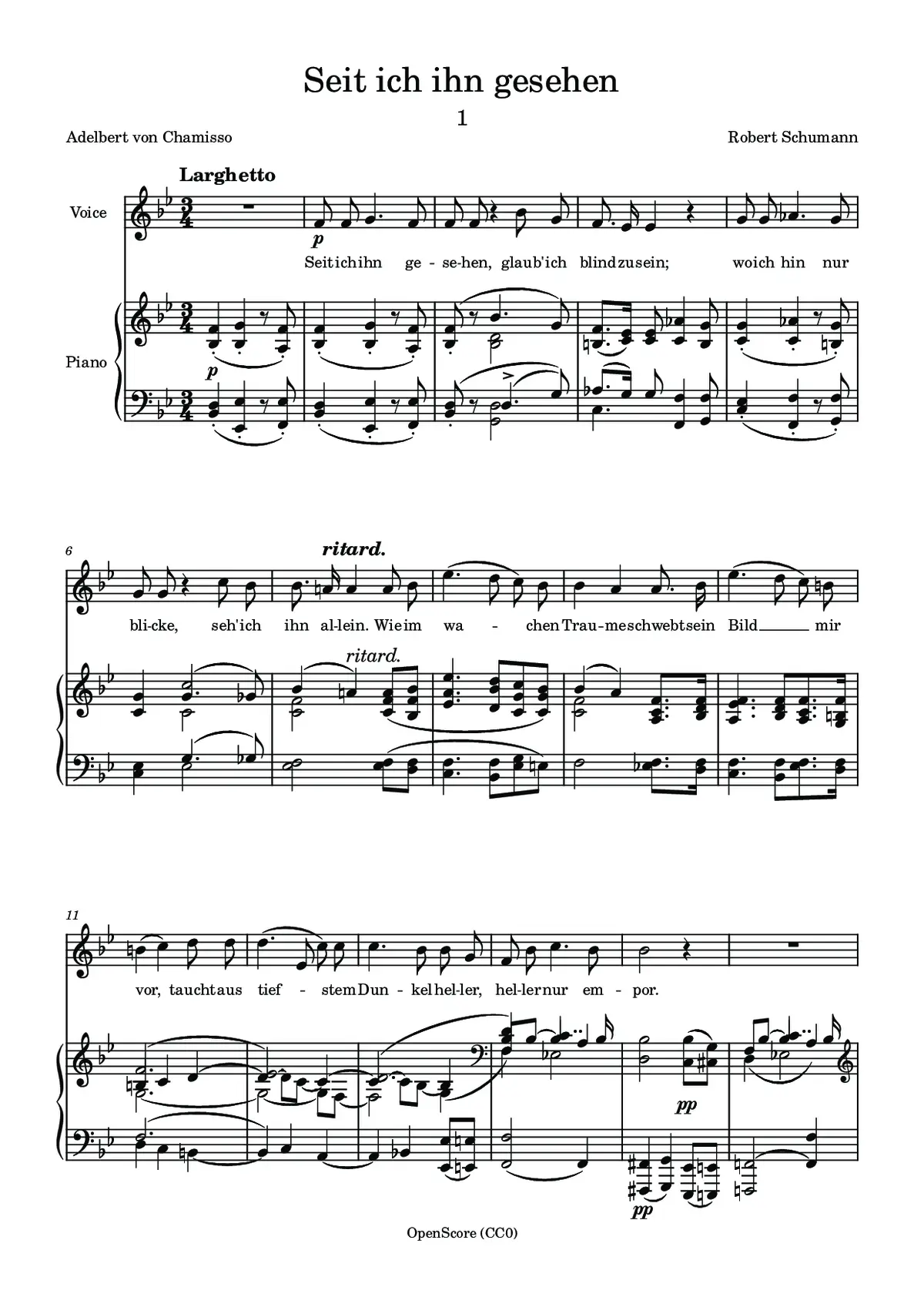 Seit ich ihn gesehen - Page 1