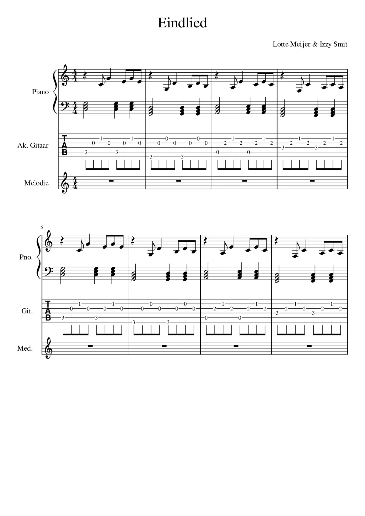 Eindlied - Page 1