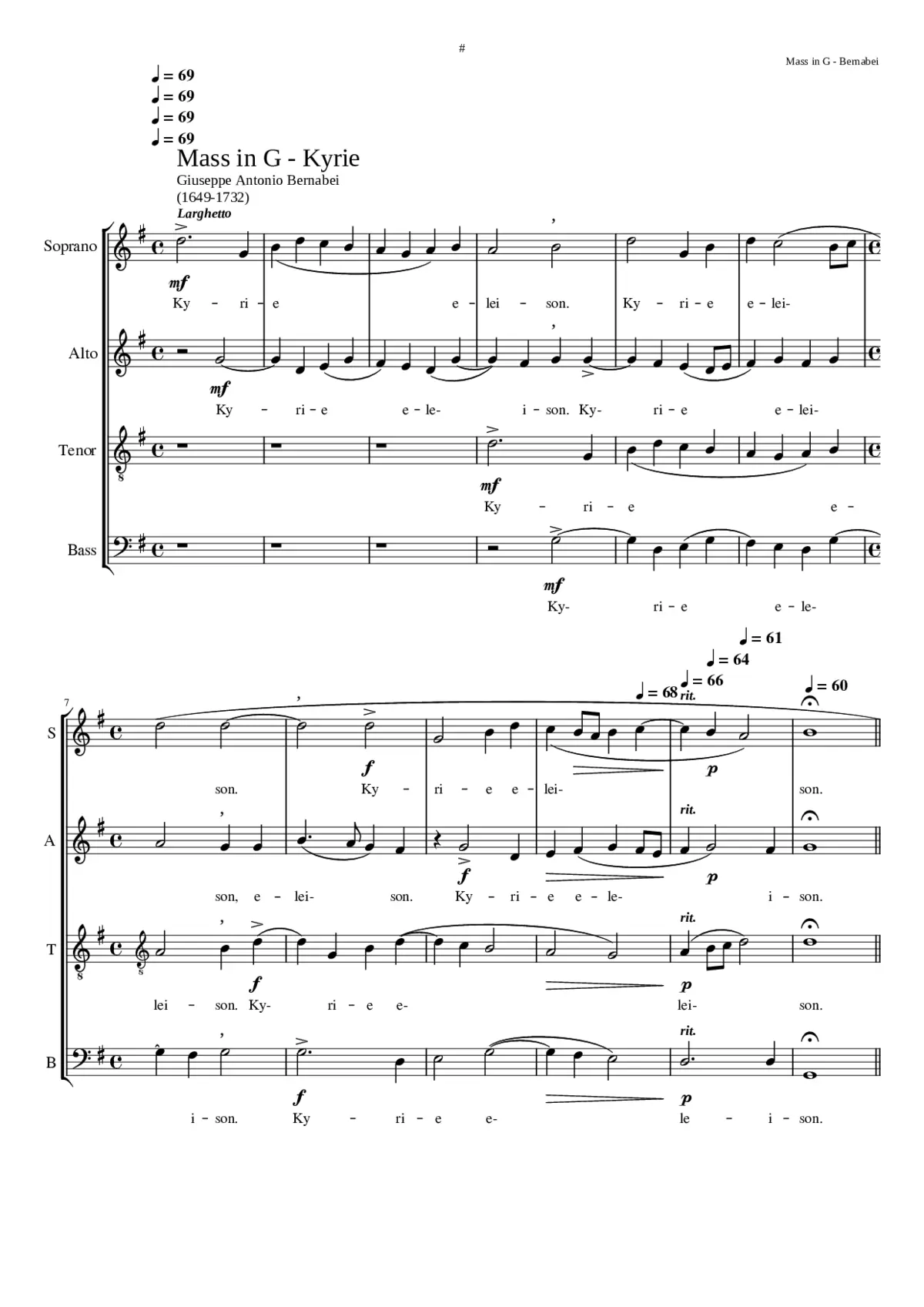 Mass in G - Page 1
