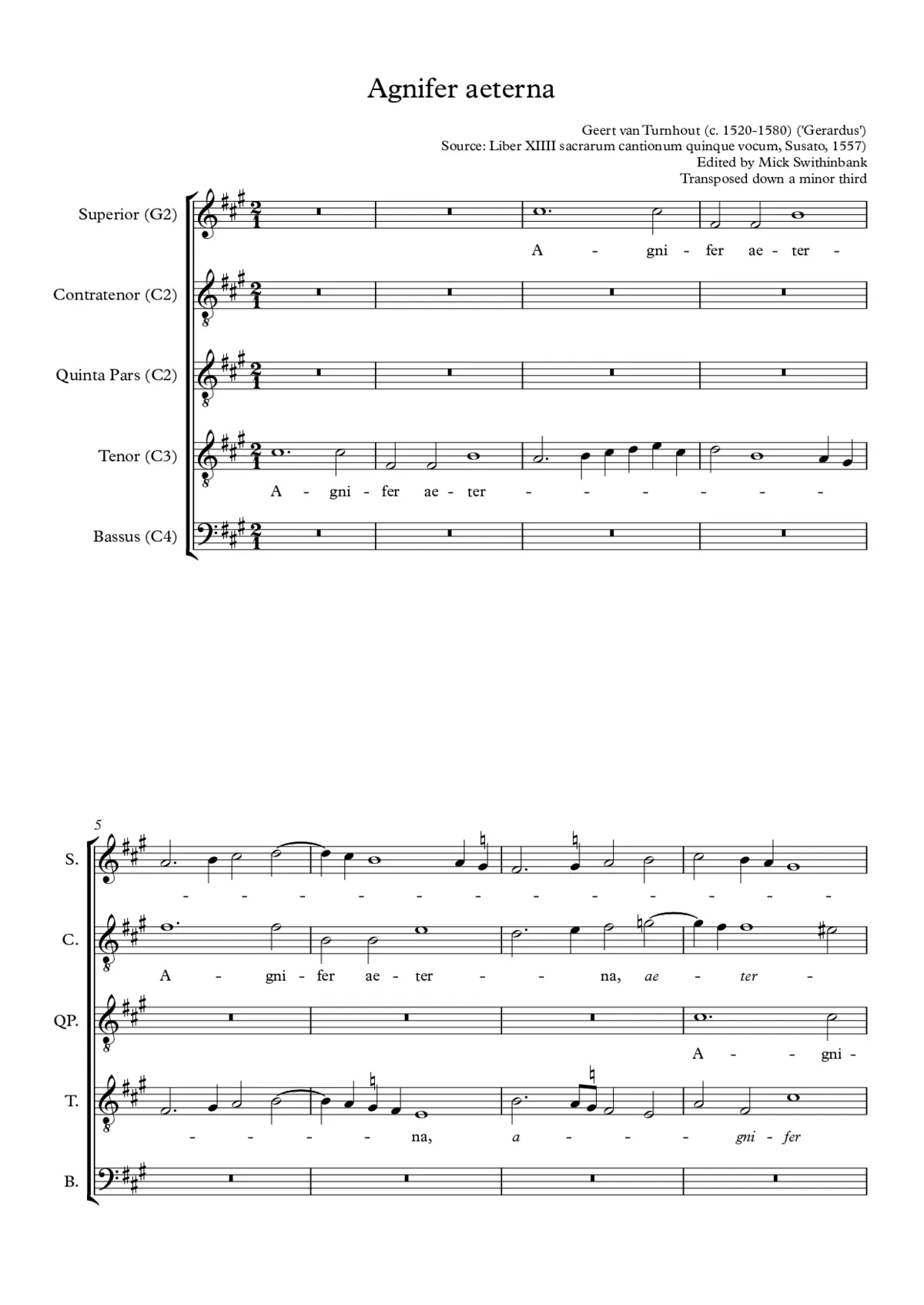 Agnifer aeterna - Page 1