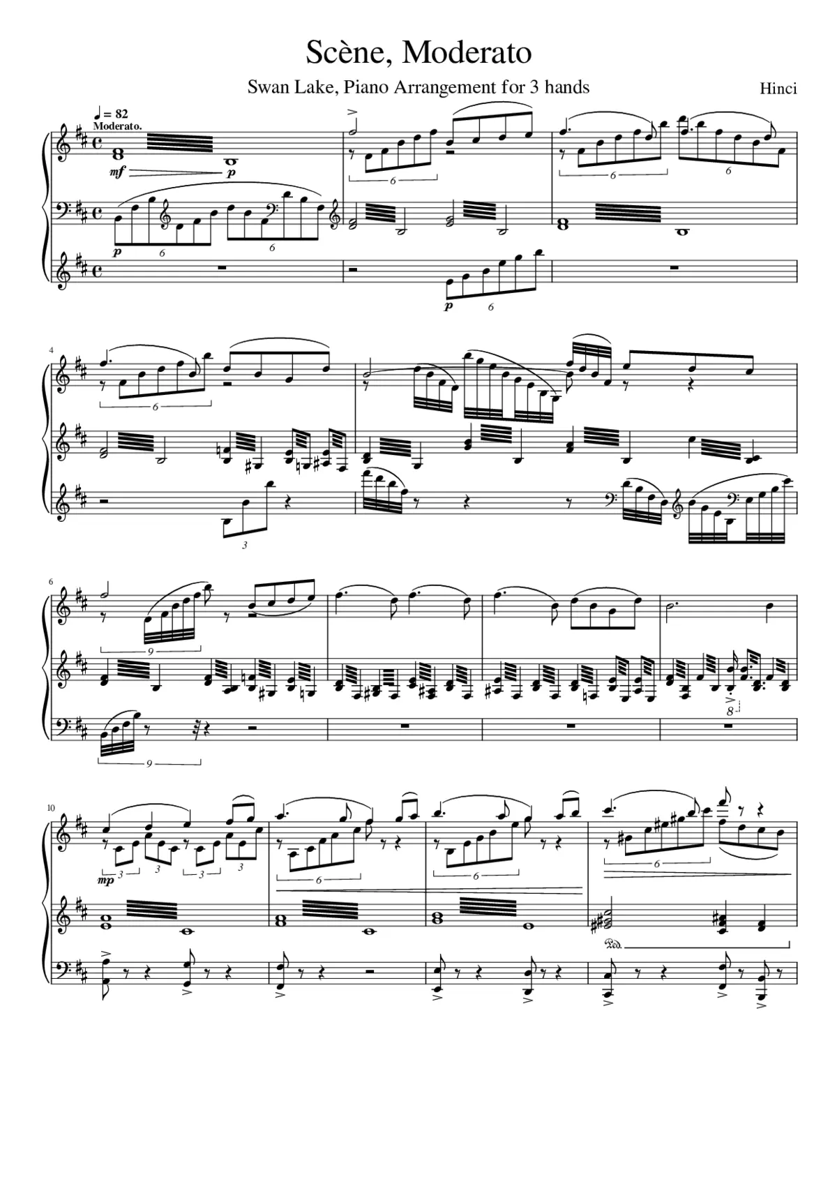 Swan Lake (ballet) Op.20 - Page 1